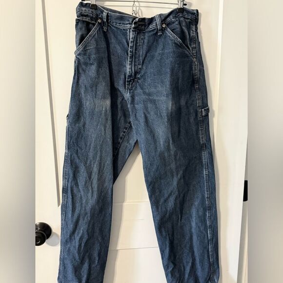 Wrangler Blue Relaxed Fit Jeans Classic Denim - Picture 1 of 6